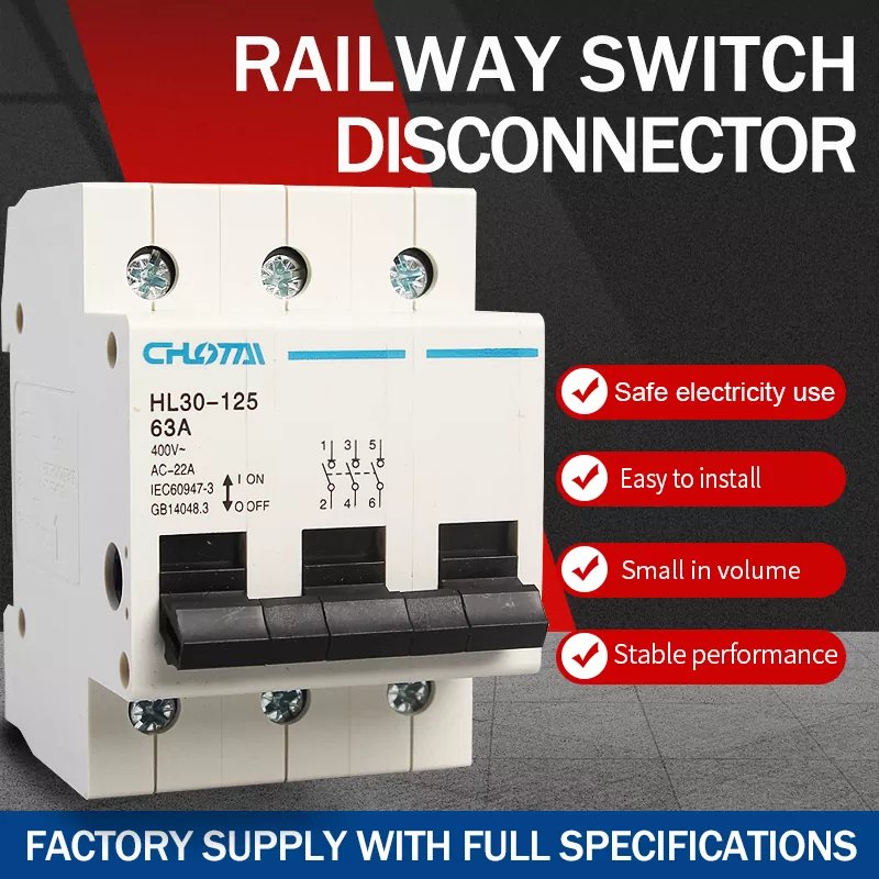 Desconector de interruptor de carril DIN de poste 3P