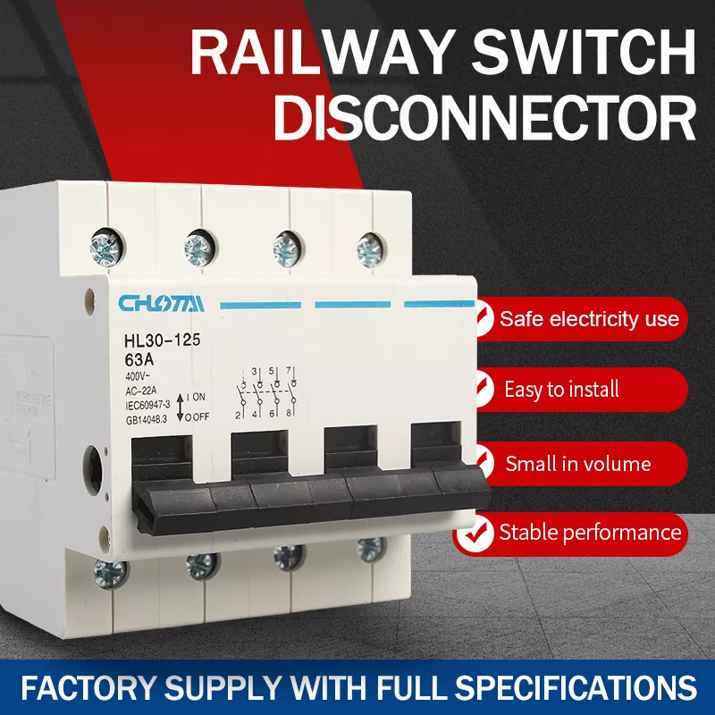 Desconector de interruptor de carril DIN de poste 4P