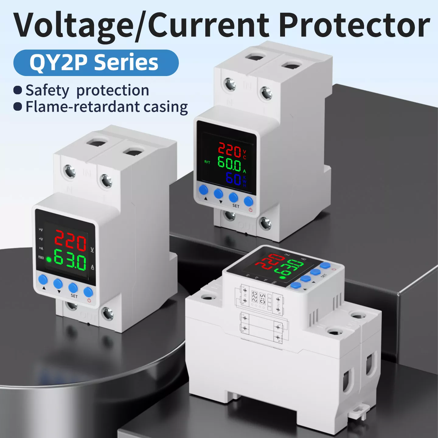 Protector de voltaje y corriente QY2P