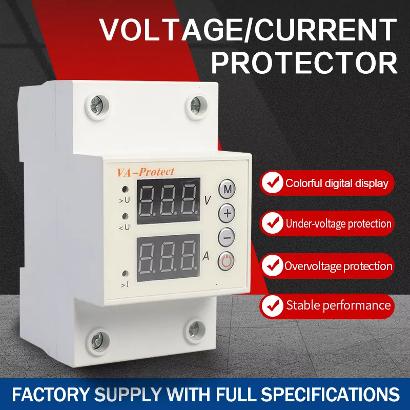 Protector de voltaje ajustable de pantalla dual VA Protect